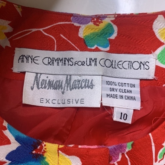 Vintage Anne Crimmins for Umi Collection short sleeve button down floral jacket - Picture 6 of 10